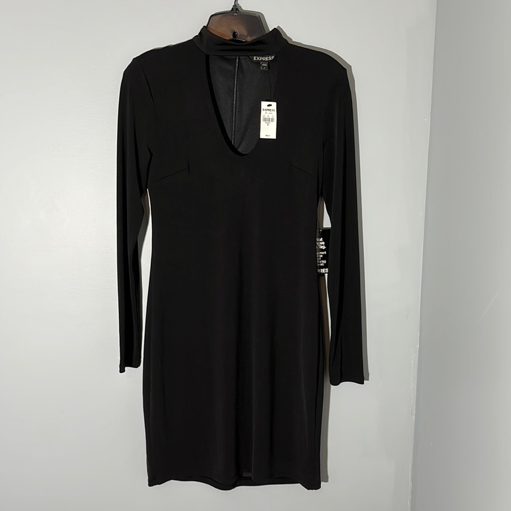 Express black dress long sleeve - size 8